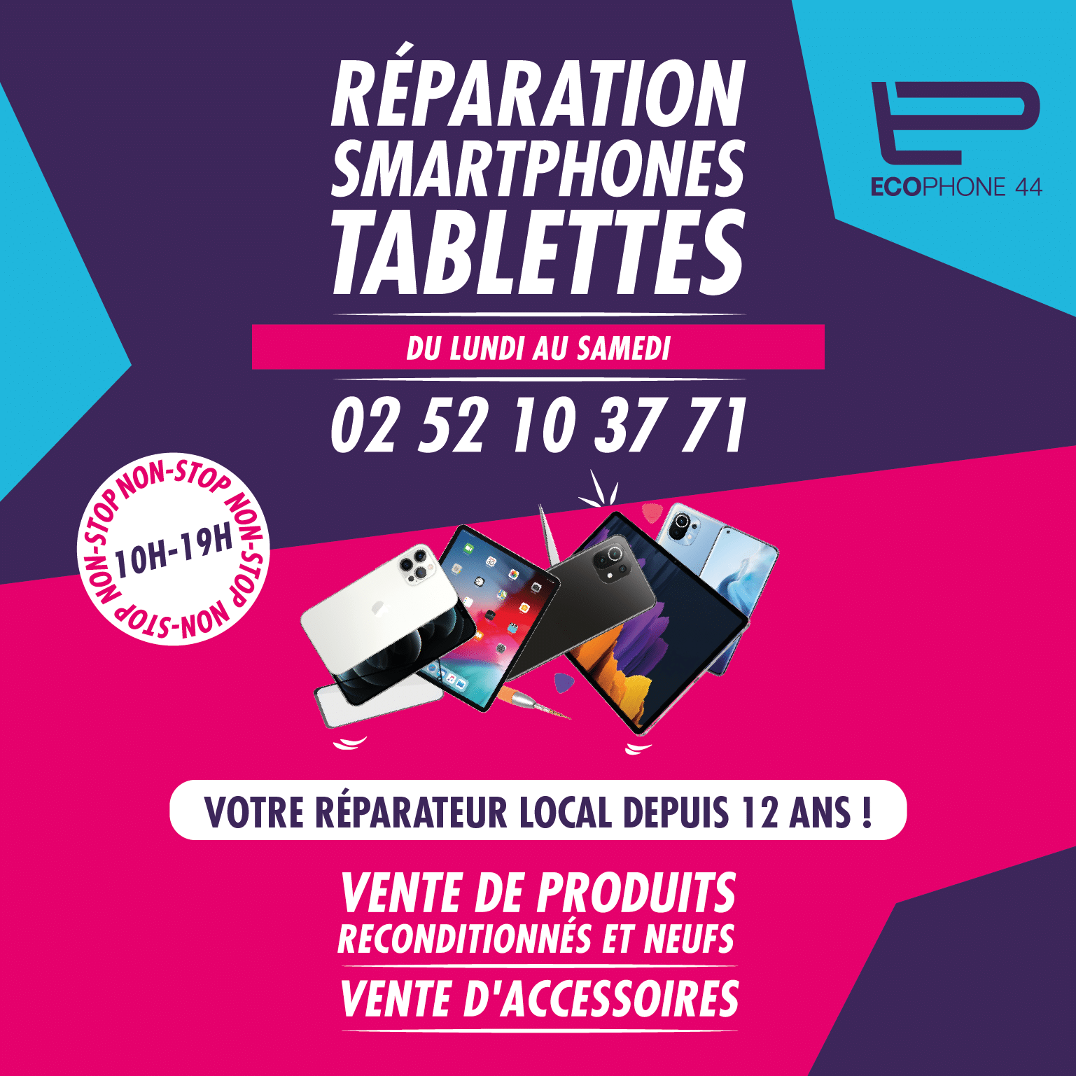 Réparation rapide téléphone à Nantes